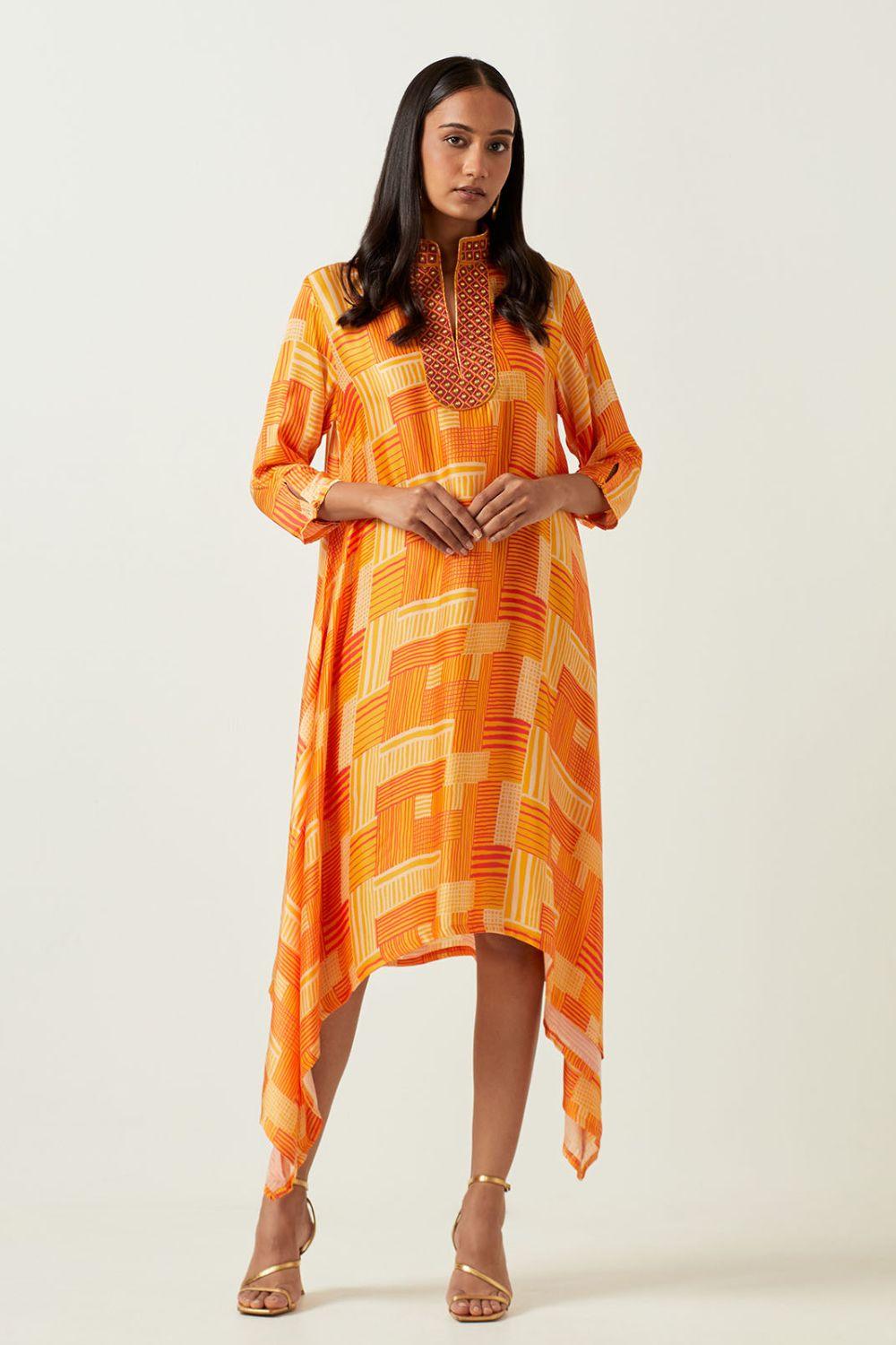 Yellow Printed Tunic