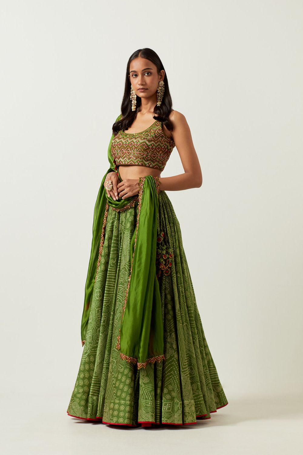 Bandhani Lehenga Set