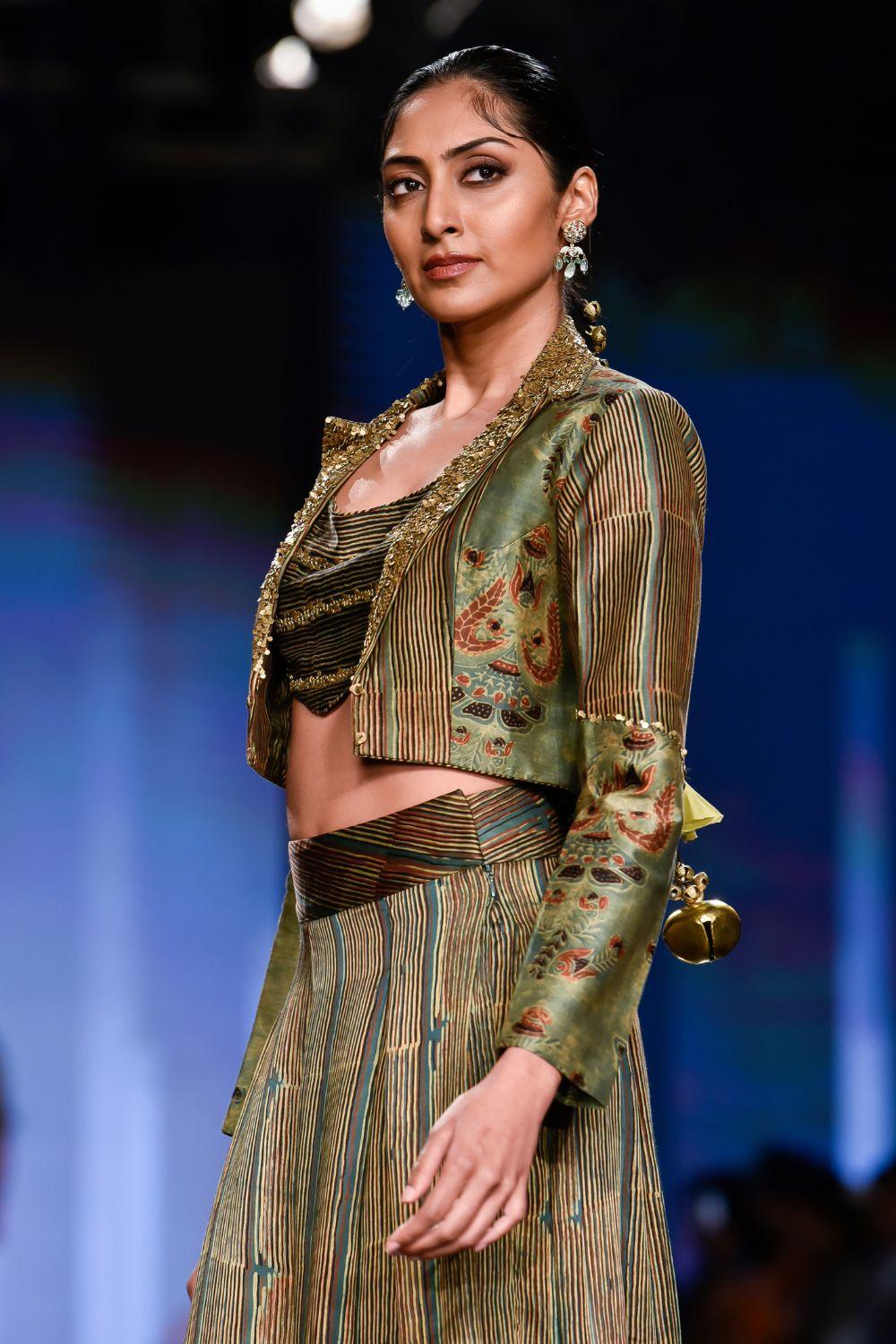 Dry Heena Green Printed Co-Ords