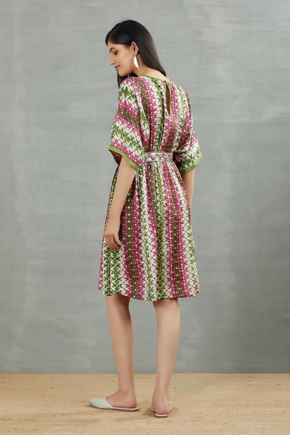 Printed Short Kaftan Dress