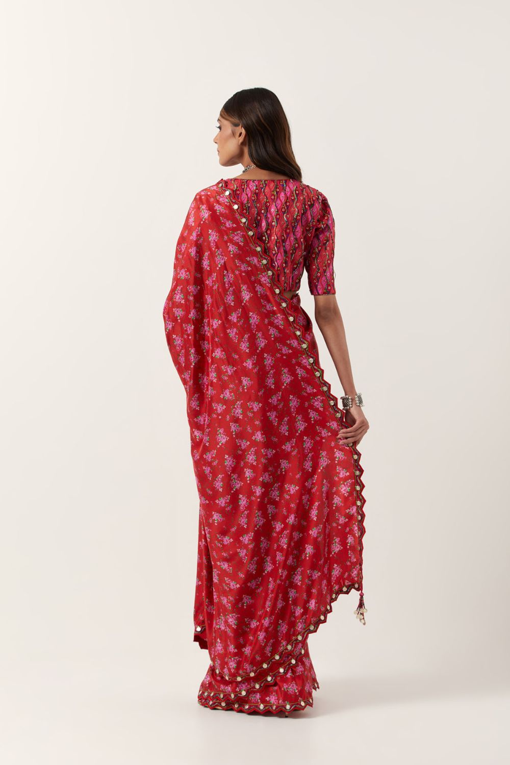 Surkh Laal Saree With Blouse