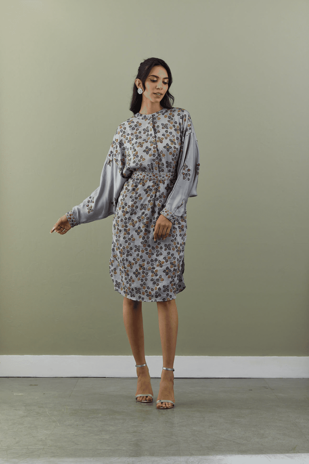 Grey Kaftaan Dress