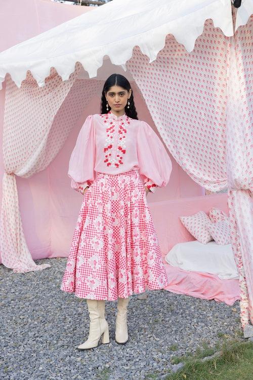 Masoom Gulaabi Skirt Set