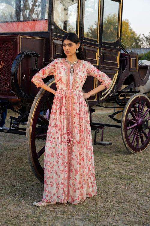 Printed Anarkali Set