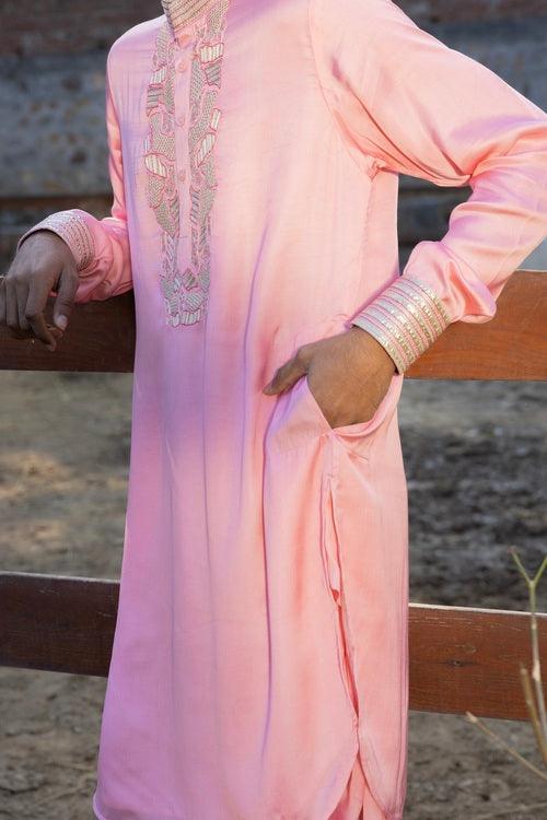 Masoom Gulaabi Kurta Set