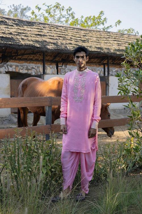 Masoom Gulaabi Kurta Set