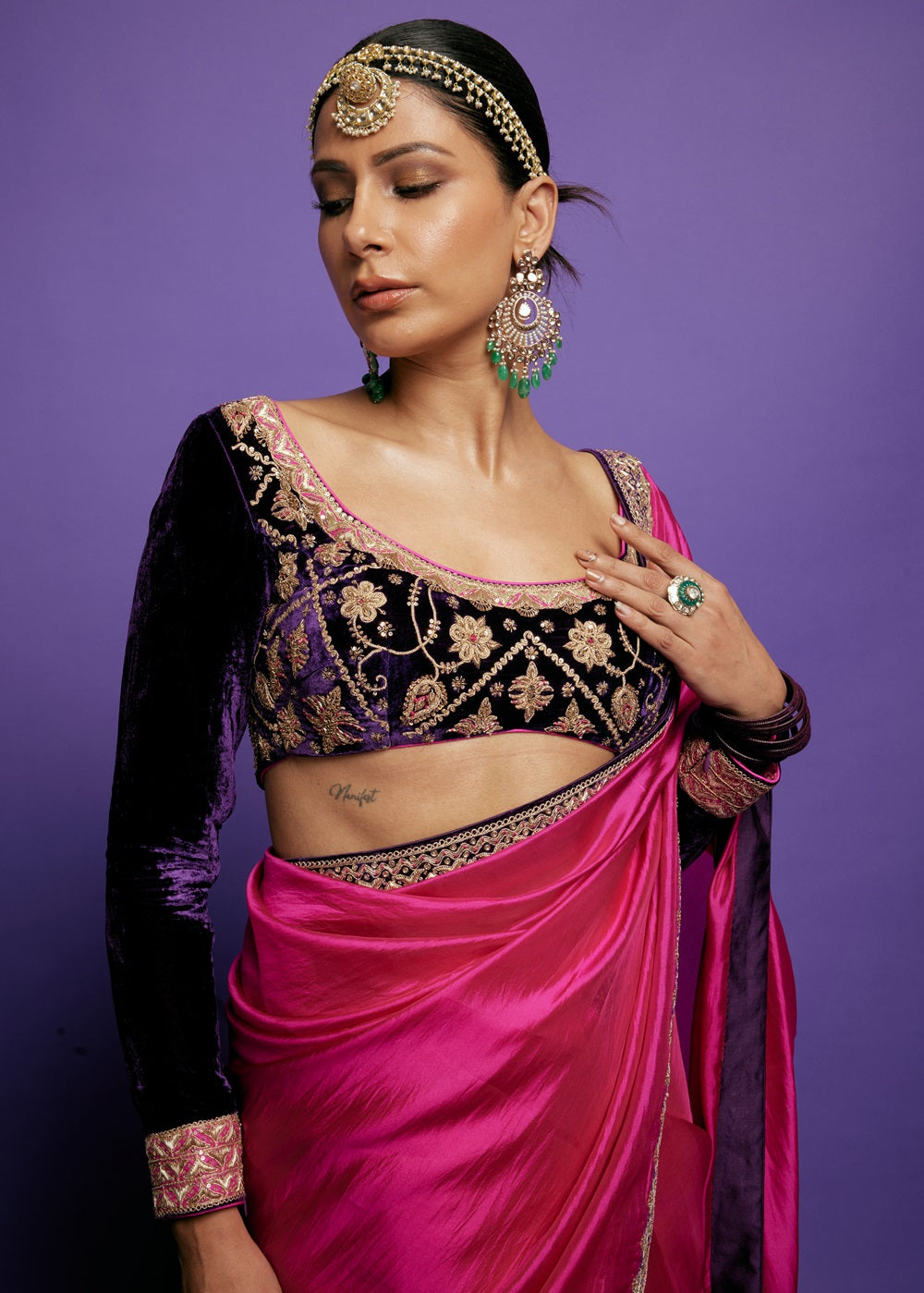 Johari Gulabi Gulaal Saree