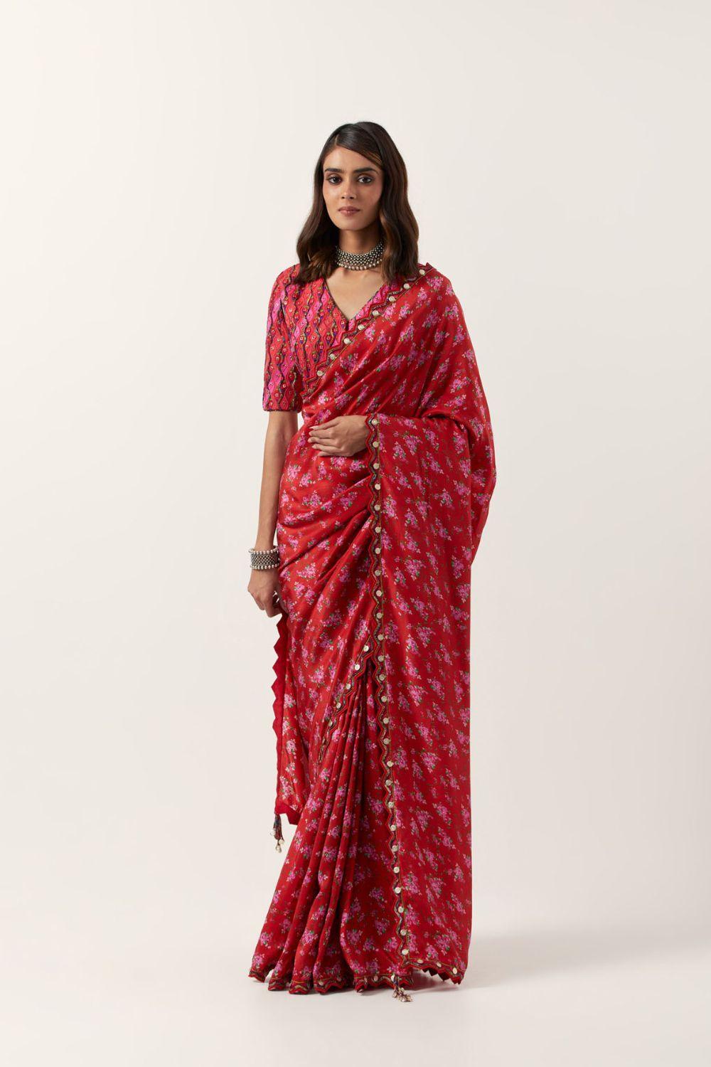 Surkh Laal Saree Set