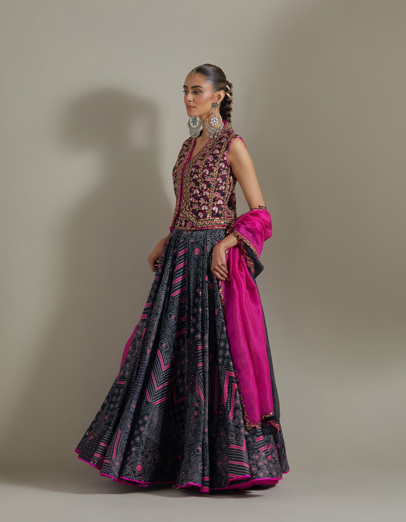 Waistcoat Lehenga Set