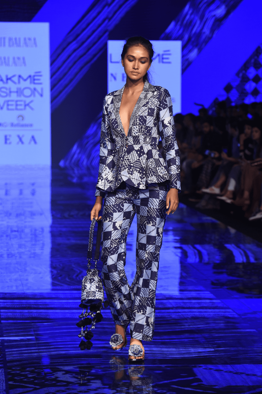 Blue sales peplum jacket