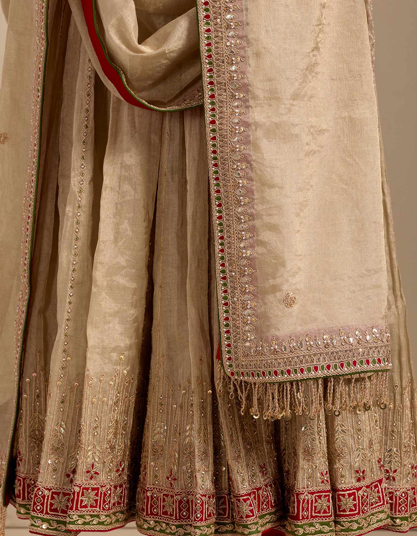 Banarsai Tissue Anarkali Set