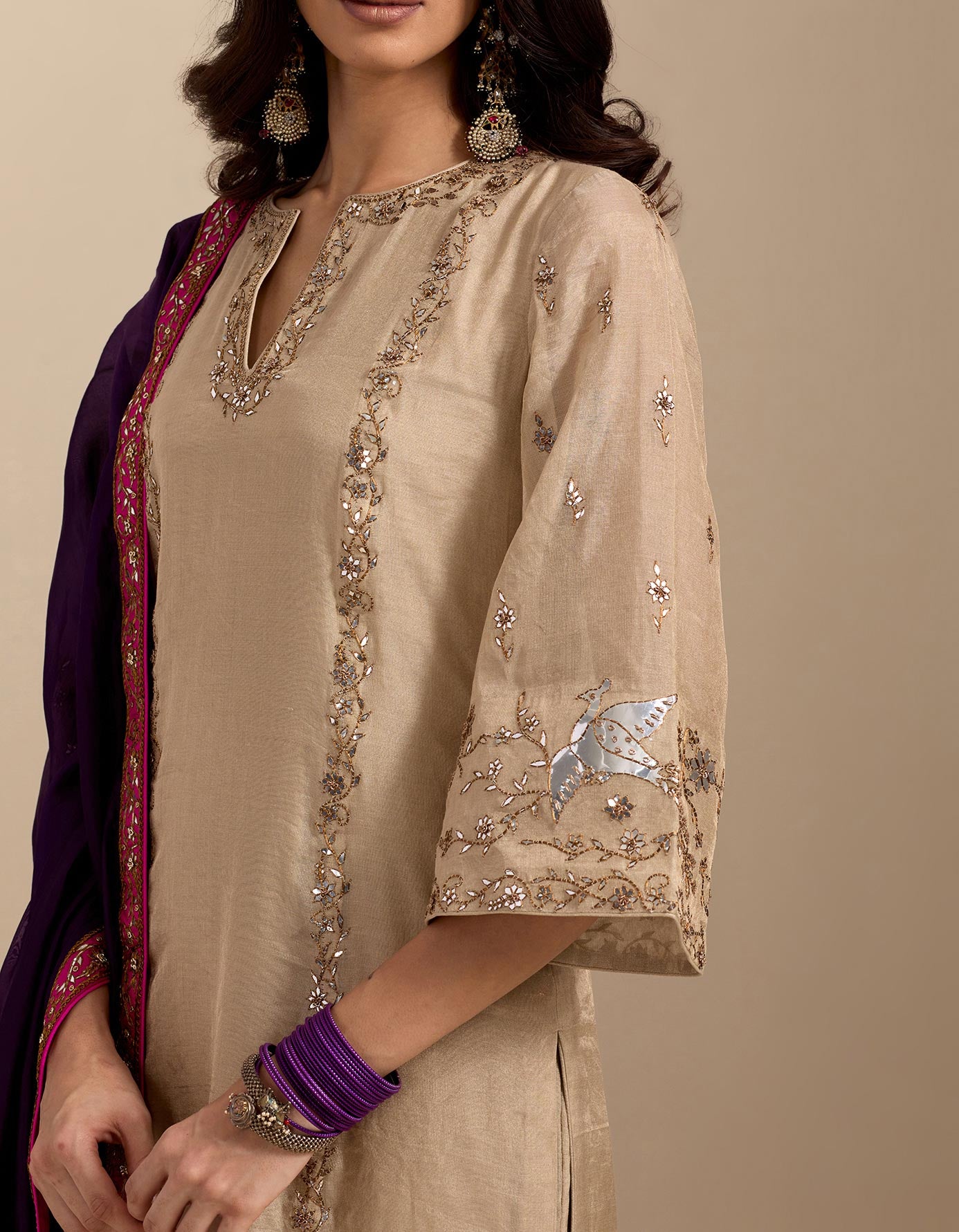 Banarasi Tissue Kurta Set