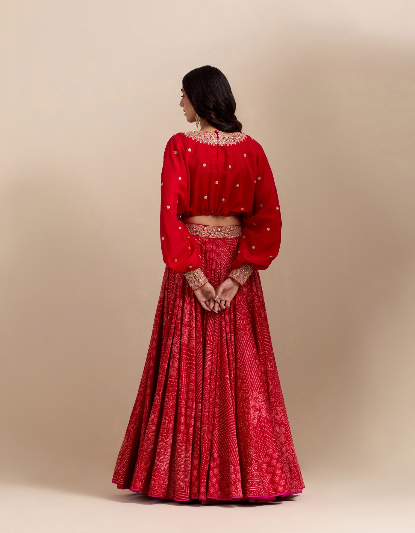 Surkh Laal Kumari Lehenga Set