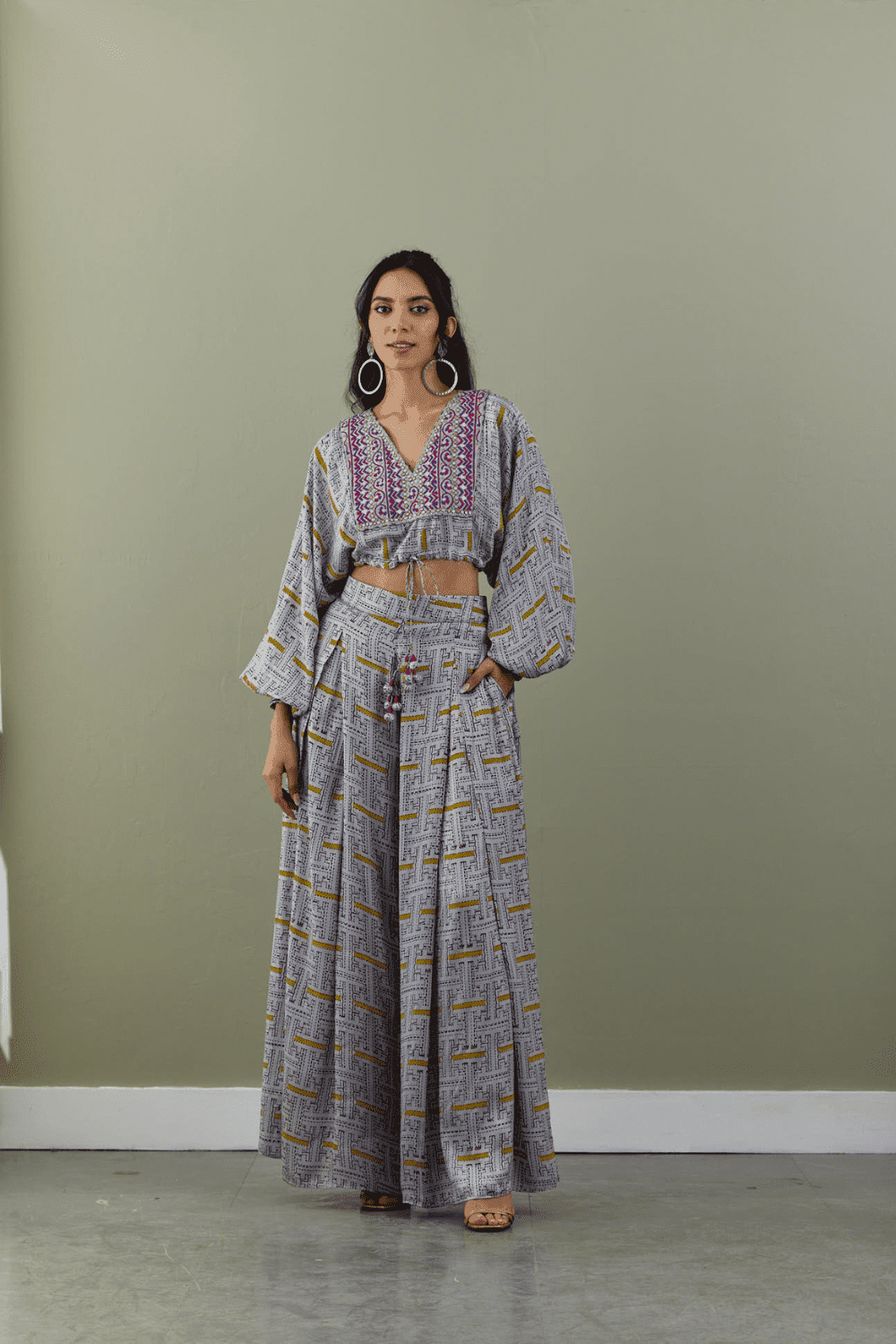 Kumari Wide Leg Pant Set