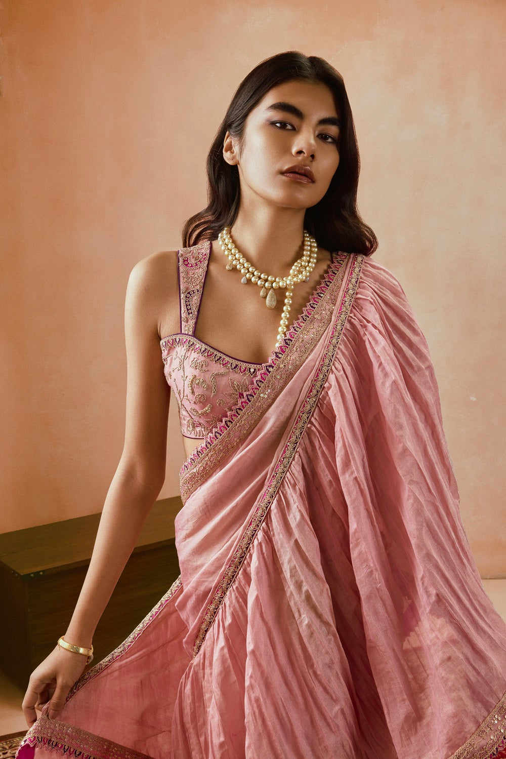 Johari Draped saree