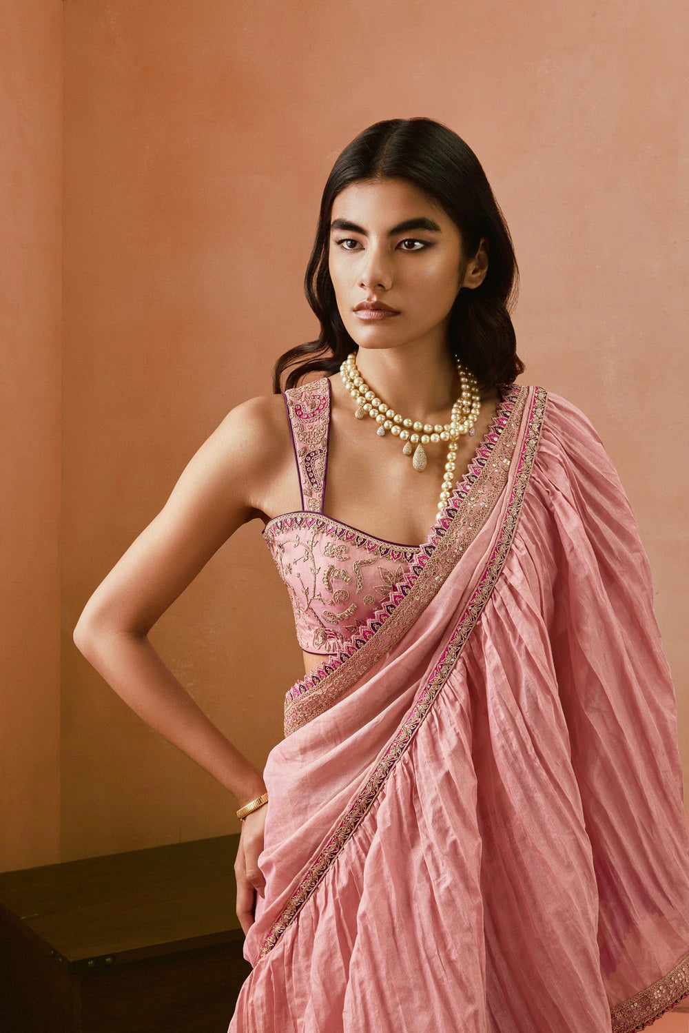 Johari Draped saree