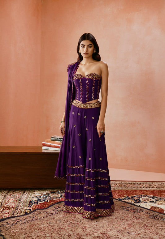 Corset Sharara Set